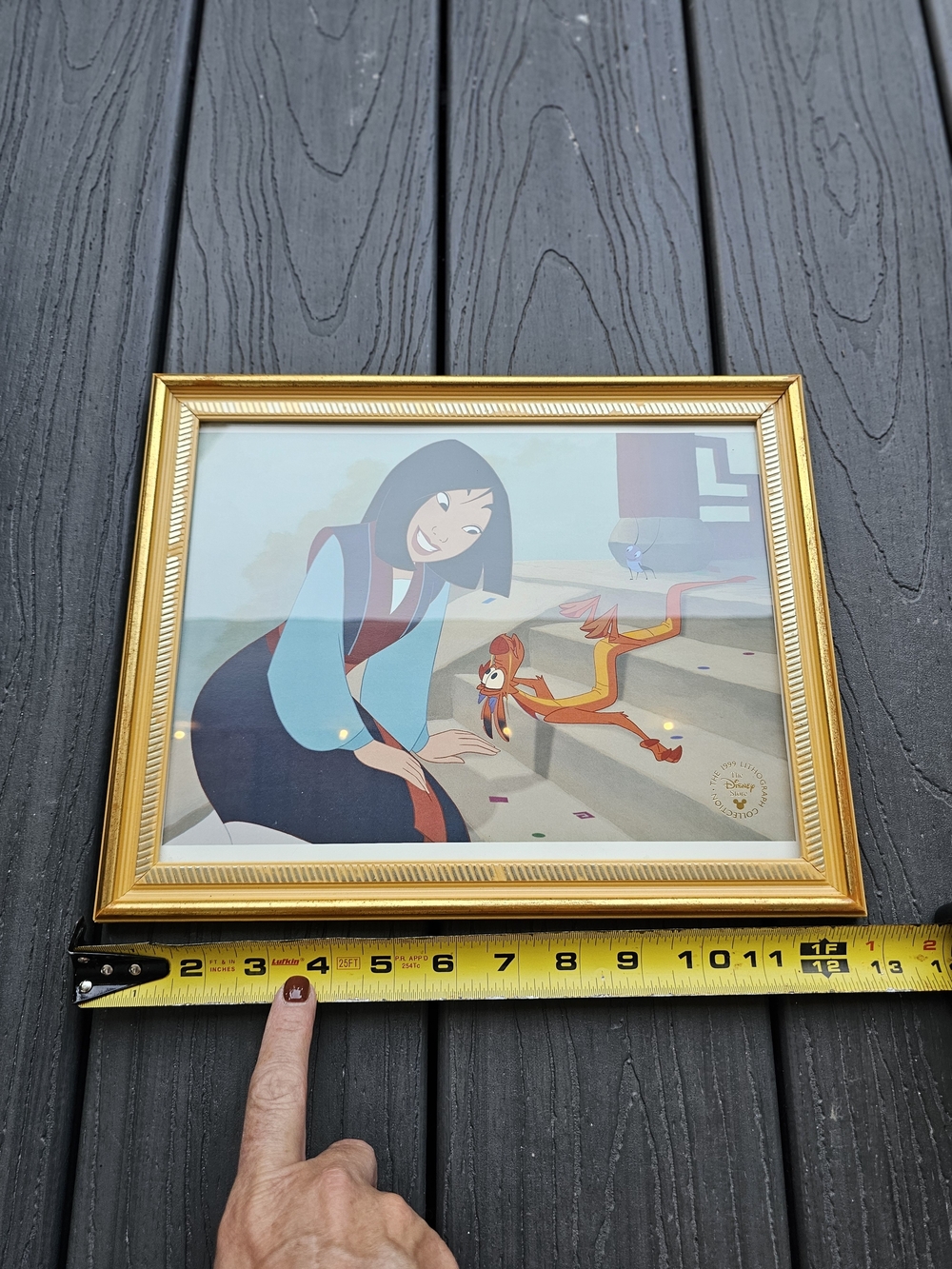 1999 Walt Disney Store Exclusive Mulan Commemorative Lithograph Print.